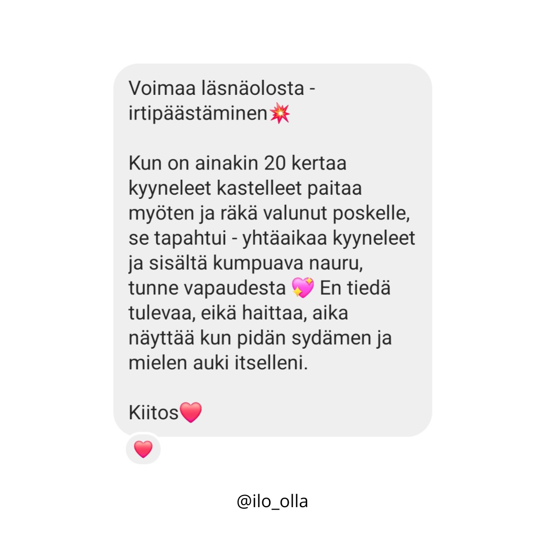 Voimaa Läsnäolosta verkkokurssi