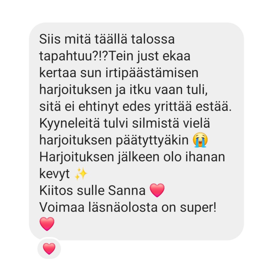Voimaa Läsnäolosta verkkokurssi