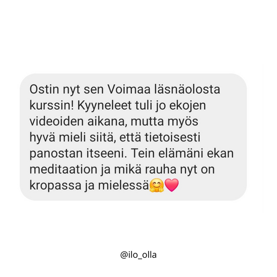 Voimaa Läsnäolosta verkkokurssi